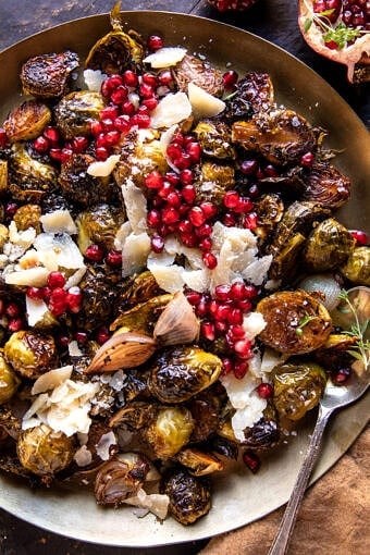 Roasted balsamic Parmesan Brussels sprouts
