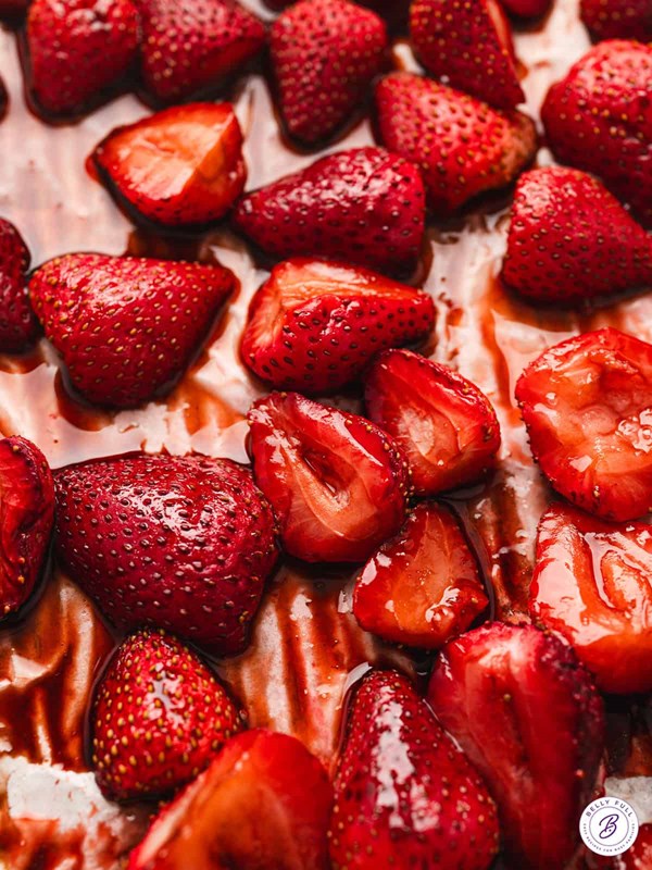 Roasted balsamic strawberries