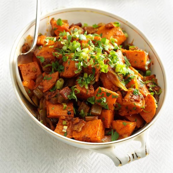 Roasted balsamic sweet potatoes