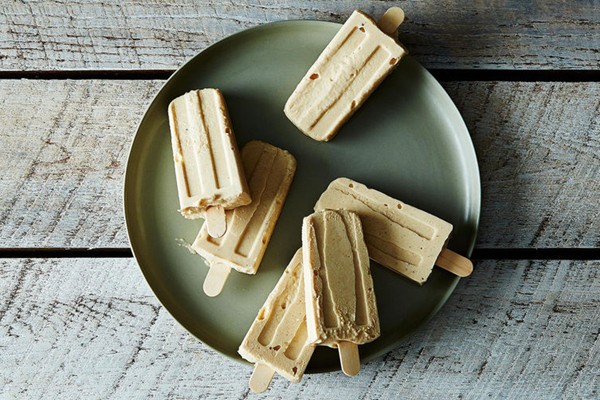 Roasted banana paletas