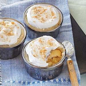 Roasted banana pudding