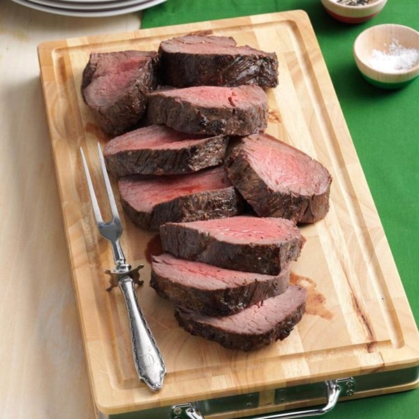 Roasted beef tenderloin