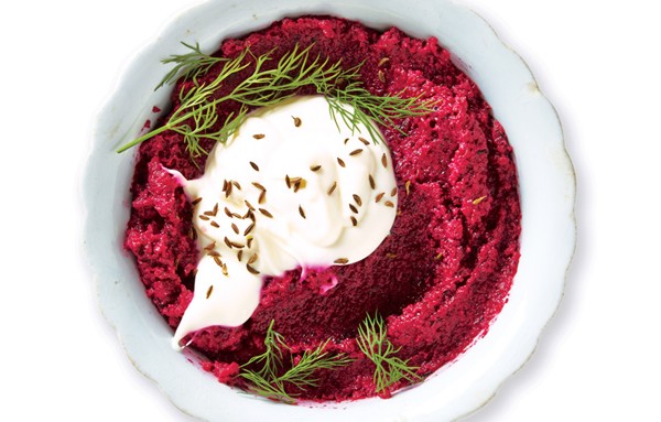 Roasted beet and walnut dip