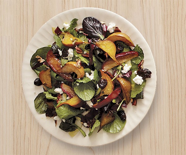 Roasted beet, apple and pear salad