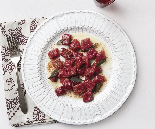 Roasted beet gnocchi