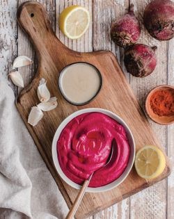 Roasted beet hummus