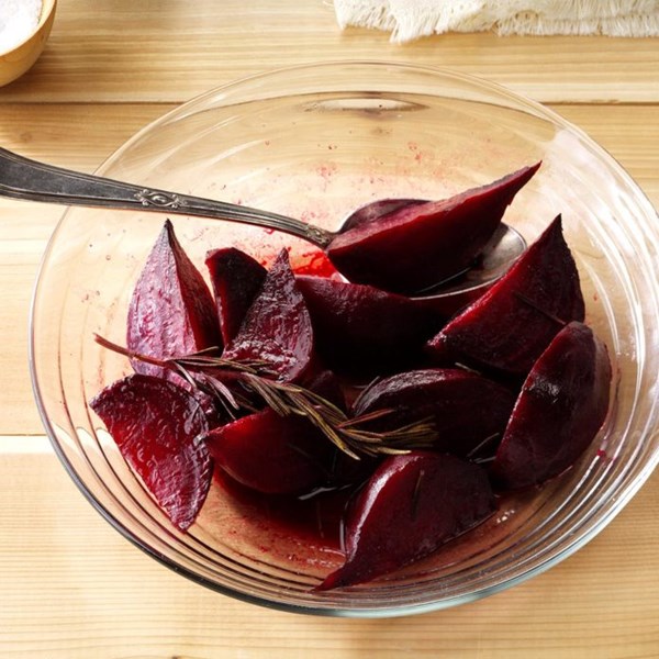 Roasted beet wedges