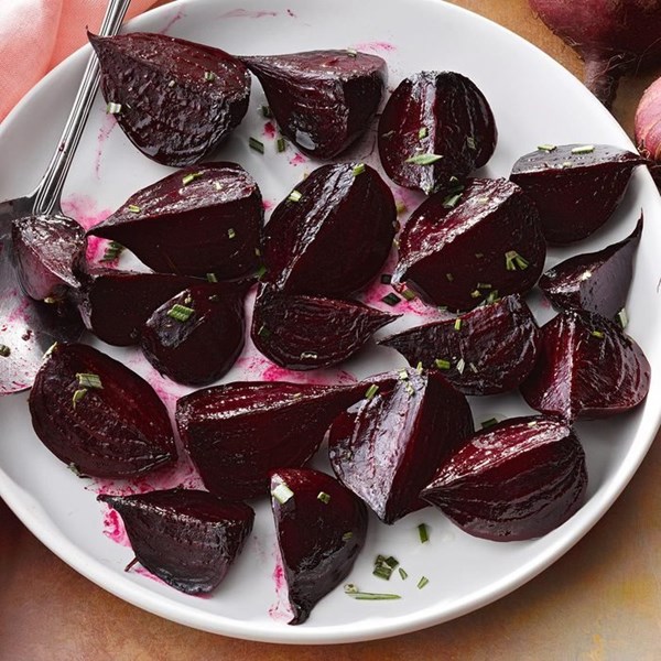 Roasted beet wedges