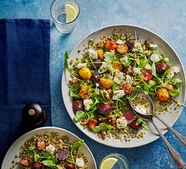 Roasted beetroot & feta salad