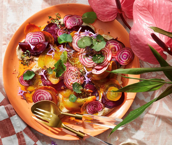 Roasted beetroot carpaccio