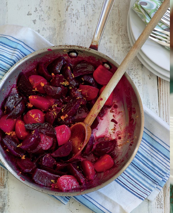 Roasted beets with balsamic-orange glaze