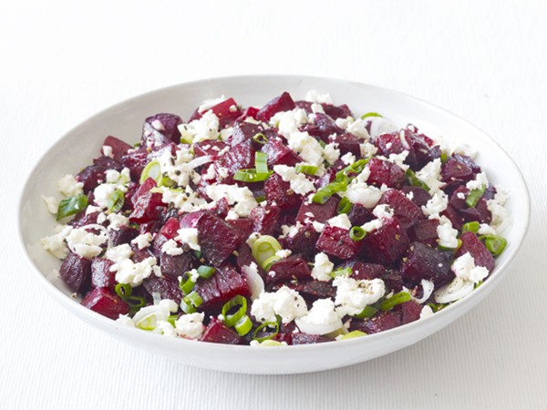 Roasted beets with feta