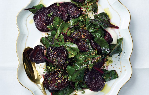 Roasted beets with sesame and marjoram