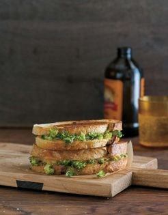Roasted broccoli and grilled cheese melt