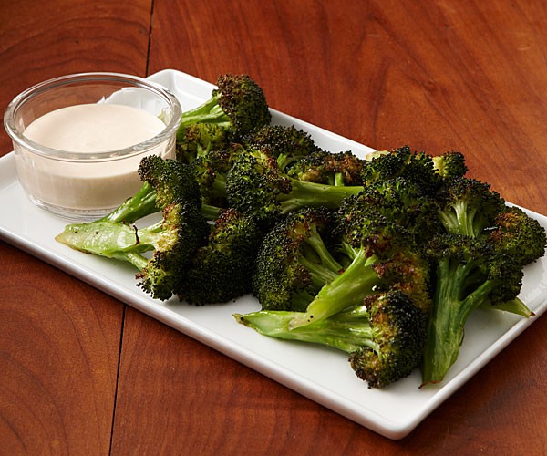 Roasted broccoli with aïoli