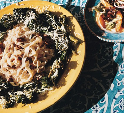 Roasted broccoli with Asiago