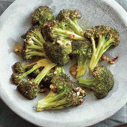 Roasted broccoli with garlic and anchovy