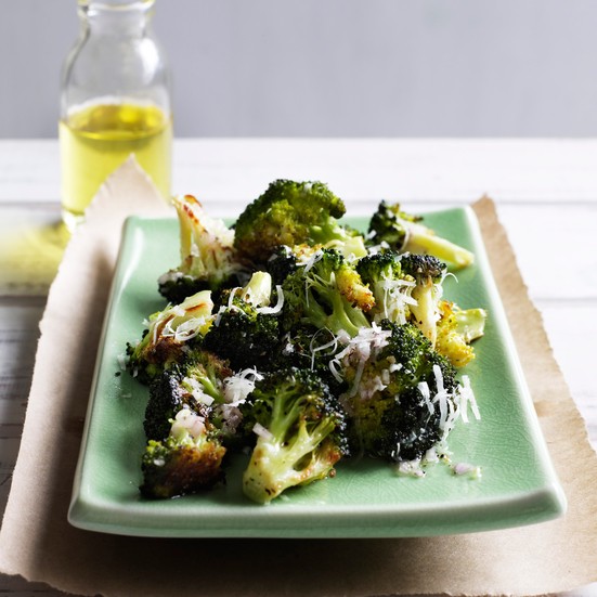 Roasted broccoli with lemon and Parmesan