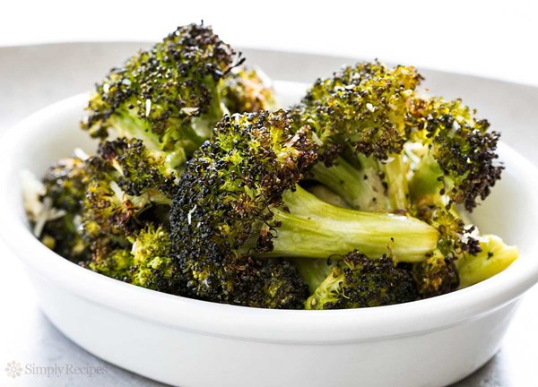 Roasted broccoli with Parmesan
