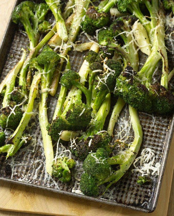 Roasted broccoli with Parmesan cheese