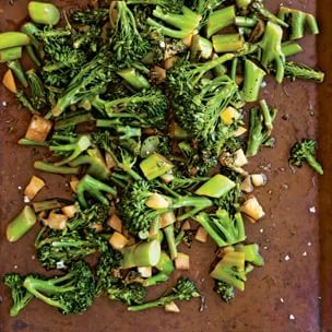 Roasted broccolini with lemon