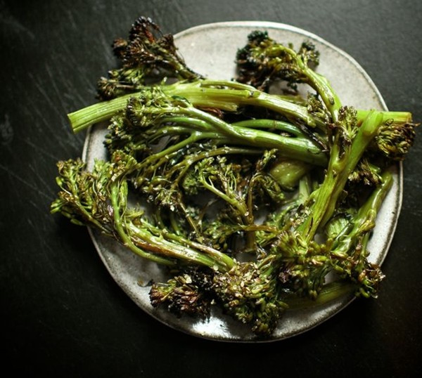 Roasted broccolini with marjoram