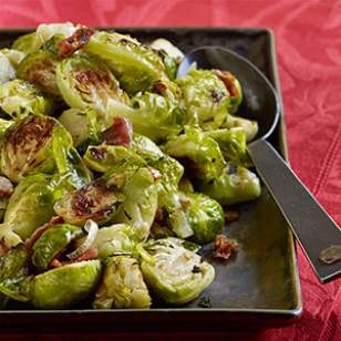 Roasted Brussels sprouts with pancetta & sage