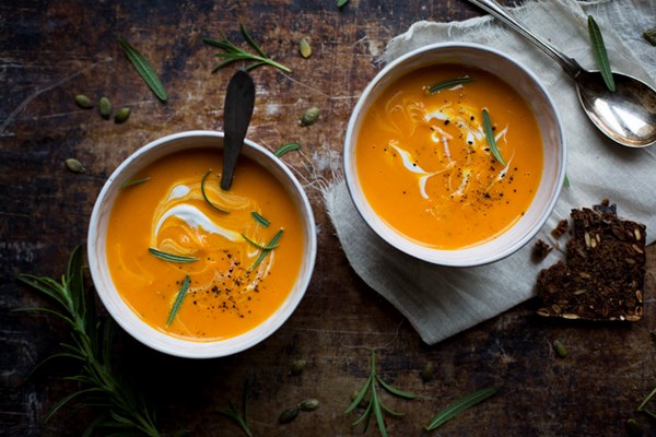 Roasted butternut & coconut soup