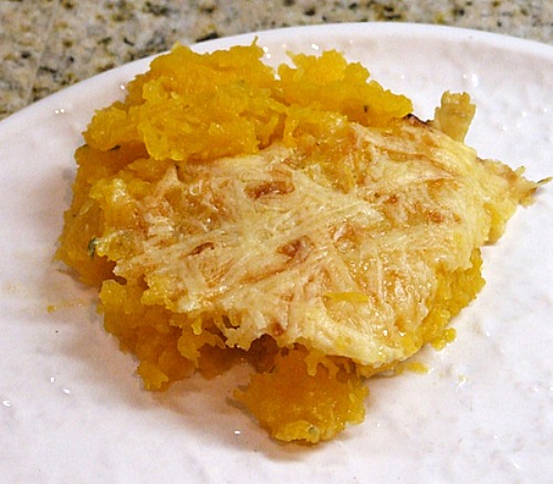 Roasted butternut squash & rosemary gratin