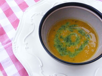 Roasted butternut squash & sage soup