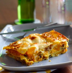 Roasted butternut squash lasagne