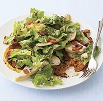 Roasted butternut squash salad with pears and Stilton
