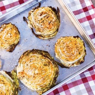Roasted cabbage roses
