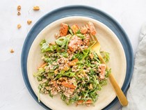 Roasted carrot and farro salad