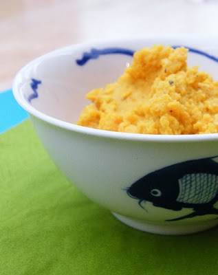 Roasted carrot and hummus dip