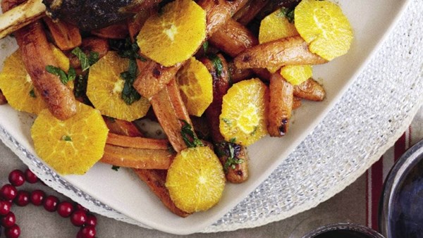 Roasted carrot and orange salad