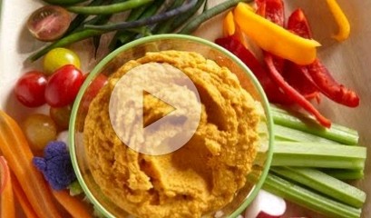 Roasted carrot hummus