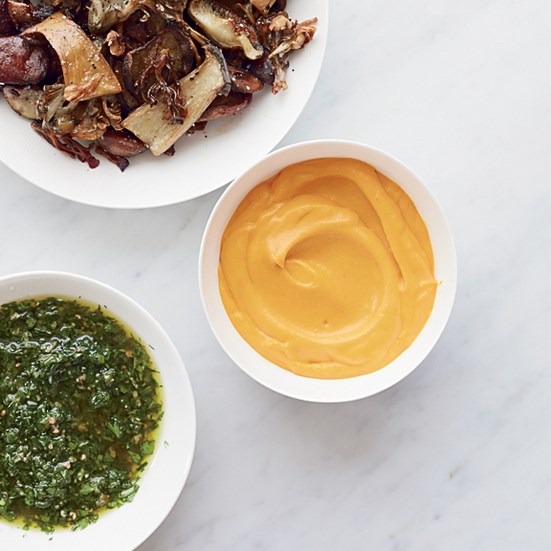 Roasted carrot puree [Gerard Craft]