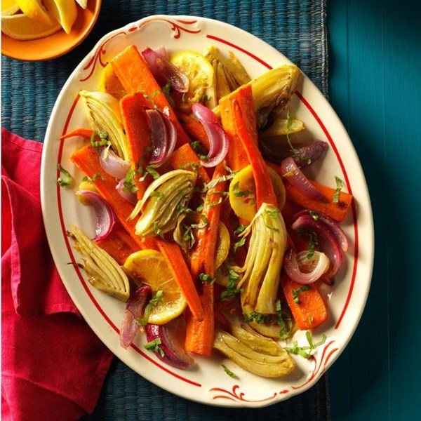 Roasted carrots & fennel