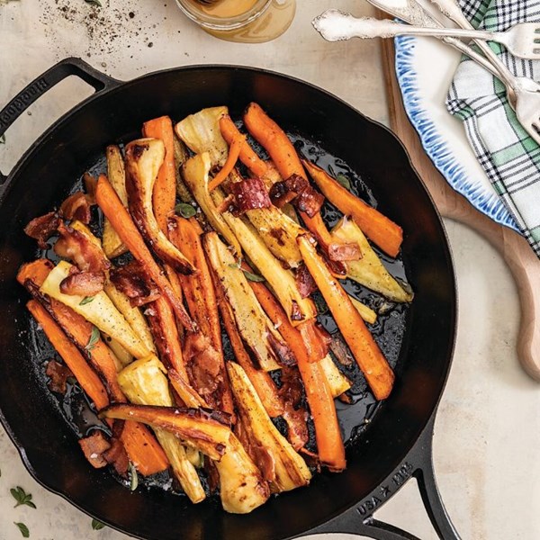 Roasted carrots and parsnips