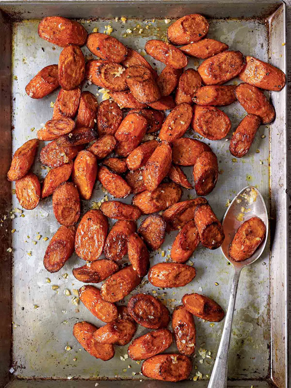 Roasted carrots with allspice