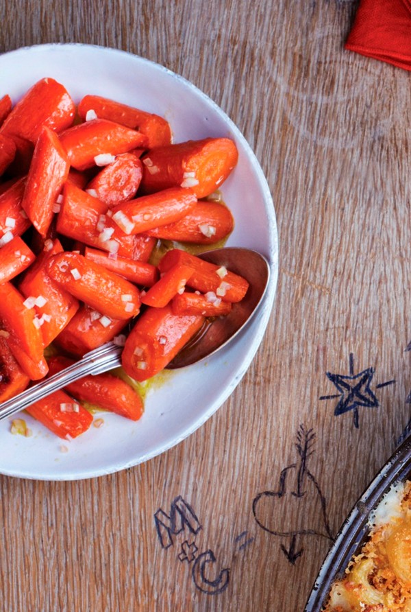 Roasted carrots with citrus vinaigrette
