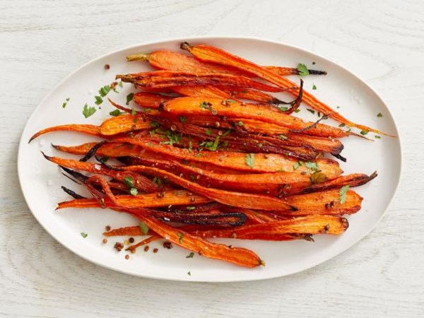 Roasted carrots with coriander 