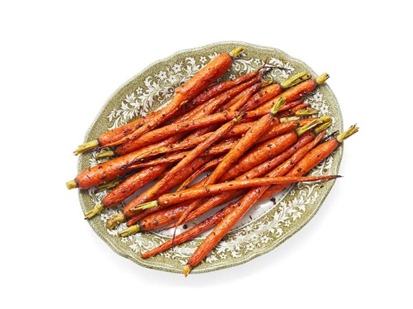 Roasted carrots with cumin and coriander 