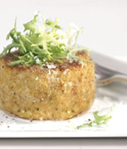 Roasted cauliflower cakes