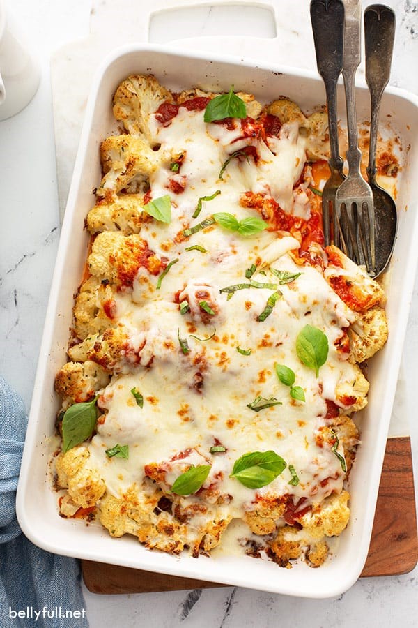 Roasted cauliflower Parmesan