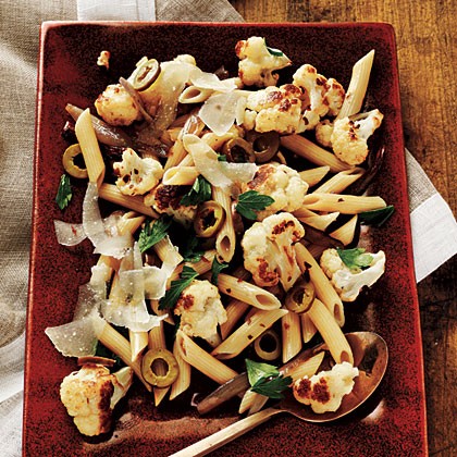 Roasted cauliflower pasta