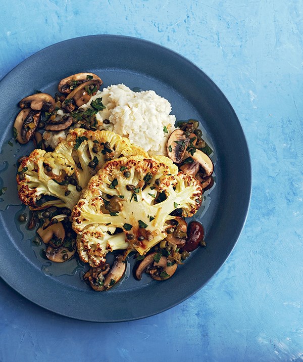 Roasted cauliflower piccata