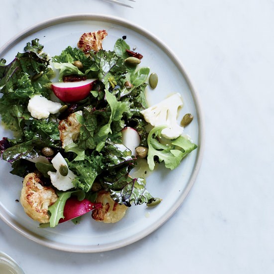 Roasted cauliflower salad