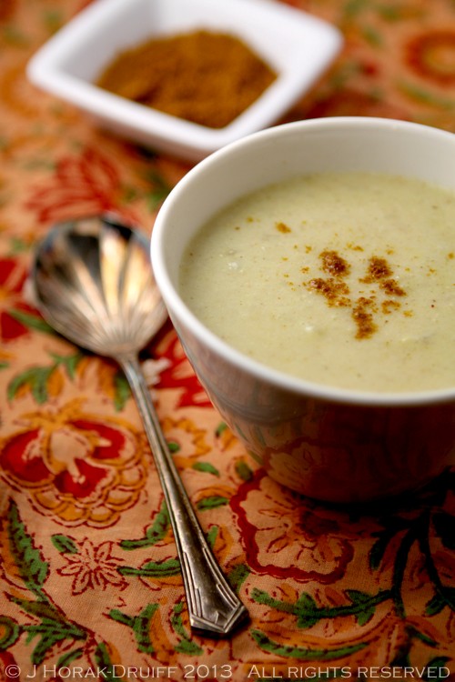 Roasted cauliflower soup with garam masala